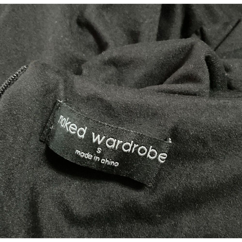 Naked Wardrobe Butter Long Sleeve Maxi Dress Black Size Small - Picture 8 of 10
